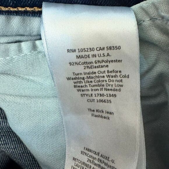 Current Elliott The Kick Jean Bootcut Cropped Jeans Mid Rise Medium Wash Size 30 - Picture 5 of 6